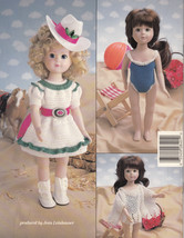 Crochet Summer Days 14" Doll Clothes Collection Pattern 8401 American Needlework - $8.98