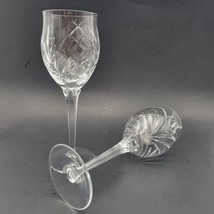 Set 2 Waterford Marquis Destiny Crystal Wine / Water Goblet Glasses Vtg 8.1/2&quot; - £37.12 GBP