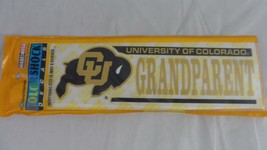 NEW 2 University of Colorado CU Buffaloes GRANDPARENT Color Shock Sticke... - £3.86 GBP
