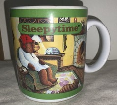 Vintage Celestial Seasonings Sleepytime Mug Sleepy Bear Family Coffee Tea - £19.75 GBP