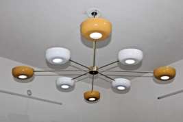 Modern 8 Arms Chandeliers Stilnovo Style Italian Ceiling Fixtures Lamps Lights - £957.50 GBP