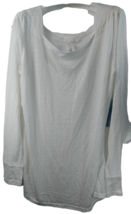 Aspire Womens Top Sweater White - Size 2X - £15.02 GBP