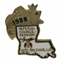 1988 New Orleans Louisiana Imperial Council Masonic Shriner Freemason Ha... - $7.95