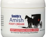 SMITH&#39;S AMISH Foot Cream (4 oz.) Deep Soothing Herbal Cream for Intense ... - £27.74 GBP