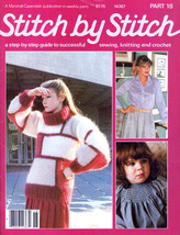 Stitch By Stitch #18 Smocking Sewing Crochet Knitting Crafts Vint. Magazine - £5.49 GBP