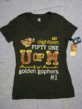 Université De Minnesota T-Shirt Vintage Golden Gaufres Est 1851 Femme - $134.36