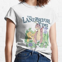  Land Before Time Pastel Dinosaur White Women Classic T-Shirt - $16.50