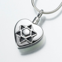 Sterling Silver Star of David  Memorial Jewelry Pendant Funeral Cremation Urn - £136.30 GBP
