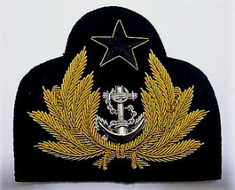 NEW GHANA NAVY OFFICER HAT CAP BADGE EXCELLENT QUALITY CP MADE FREE SHIP... - £15.73 GBP