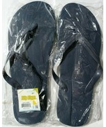 Home Rite Top Men&#39;s Flip Flops, Slippers Size 8 Color Navy Blue - $8.34 CAD