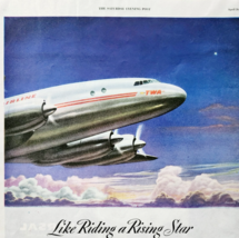 1947 TWA Trans World Airlines Advertisement Aviation Starliner Airplane ... - $29.99