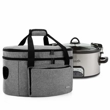 Double Layers Slow Cooker Bag (With A Bottom Pad And Lid Fasten Straps), Insulat - £59.32 GBP