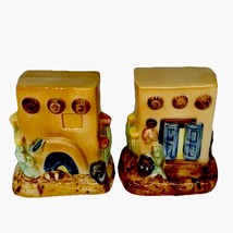 Vintage Adobe Pueblo House Salt And Pepper Shakers Southwestern Santa Fe... - $27.95
