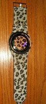 Fashion WoMaGe A35 Ladies Leopard Print Quartz Leatheroid Band Watch (New) - £7.85 GBP