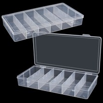 2 Packs Clear Visible Plastic Storage Box Cosmetic Tools Storage Box Mak... - £12.81 GBP