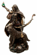 Ebros Goddess Of Winter Skadi Hunting W/ Bow Arrow &amp; Vial of Venom Figurine - £51.14 GBP