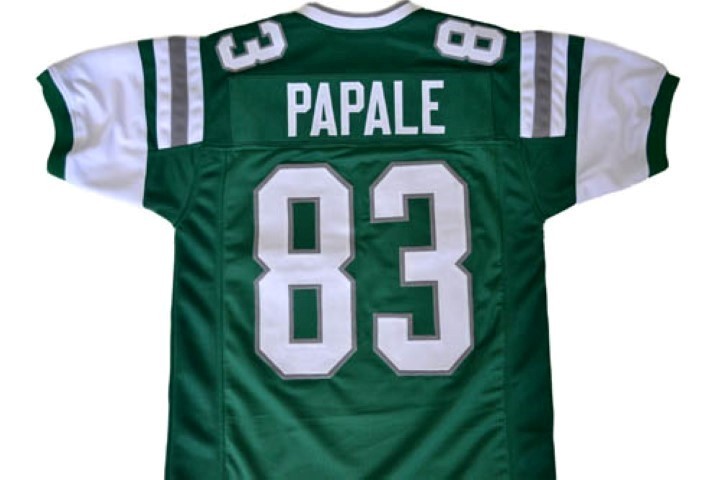 vince papale #83 invincible movie men football jersey green any size