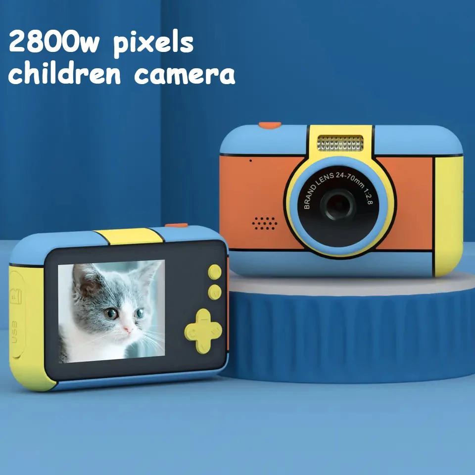 Children Kid Camera Large Screen 2800W Pixels Digital Video Recorder Camcorder - £54.50 GBP+