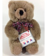 Douglas Little Cuddlers Teddy Bear Plush Brown Plaid Bow Tie Soft Stuffe... - £15.68 GBP