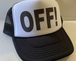 Vintage OFF! Hat Music Trucker Hat snapback Black Cap Red Hot Chili Pepp... - $17.56