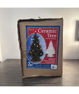 Vintage Ceramic Christmas Tree 11.4” X 7.2” No Lights White - €14,61 EUR