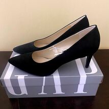 GAP Womens Black Faux Suede Pointed Toe Stiletto Pumps Classic Office Heels - $40.09