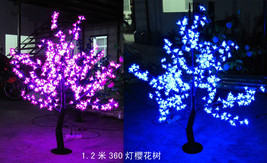 4.2ft Pink LED Cherry Blossom Tree Light Outdoor Christmas Holiday Light 360 LED - £204.46 GBP