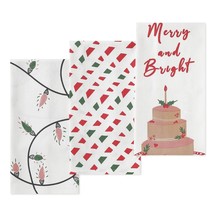 Christmas Kitchen Towels For Kitchen Decor, Set Of 3-100% Cotton Dish To... - £22.01 GBP