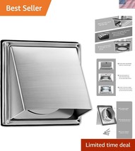 Durable 6-Inch External Wall Vent with Cushioned Flap - Perfect for Vent... - $46.50