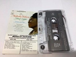 Mahalia Jackson Audio Cassette Tape Silent NIGHT-SONGS For Christmas W16C-8703 - £6.49 GBP