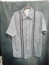 Mens Unbranded Short-Sleeve Collar Shirt Sz M 89BxBARE - $296.01 MXN
