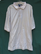 Nautica Polo Shirt Mens XL Pima Cotton Short Sleeve Retro Diamond Print PERU - £18.56 GBP