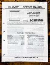 Sharp 20SB55B TV / Television Service Manual *Original* - $19.77