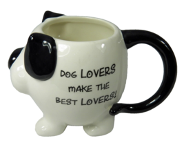 Puppy Dog Coffee Cup Or Planter Dog Lovers Make The Best Lovers Mud Pie 4&quot; - £9.41 GBP