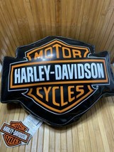 Harley Davidson Pillow Biker Motorcycle PVC - 14.5 inch x 11.5 inch x 2.5 inch - £11.19 GBP