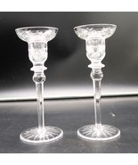 Vtg Rogaska Gallia Crystal Candlestick Candle Holder Pair Holiday Table ... - $734.82 MXN