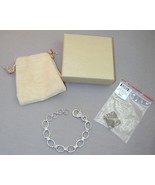 Sarda Artisan Bali Sterling Byzantine Oval Chain Link Bracelet 8.25&quot; Tot... - $3,719.54 MXN