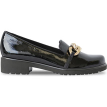 Munro Viv Lug Loafers Black Patent Leather Comfort Women 7N MSRP$215 New - $48.37