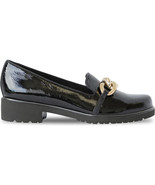 Munro Viv Lug Loafers Black Patent Leather Comfort Women 7N MSRP$215 New - $48.37