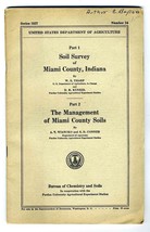 Soil Survey of Miami County Indiana &amp; Management of Soils  1927 With Maps  - £39.02 GBP