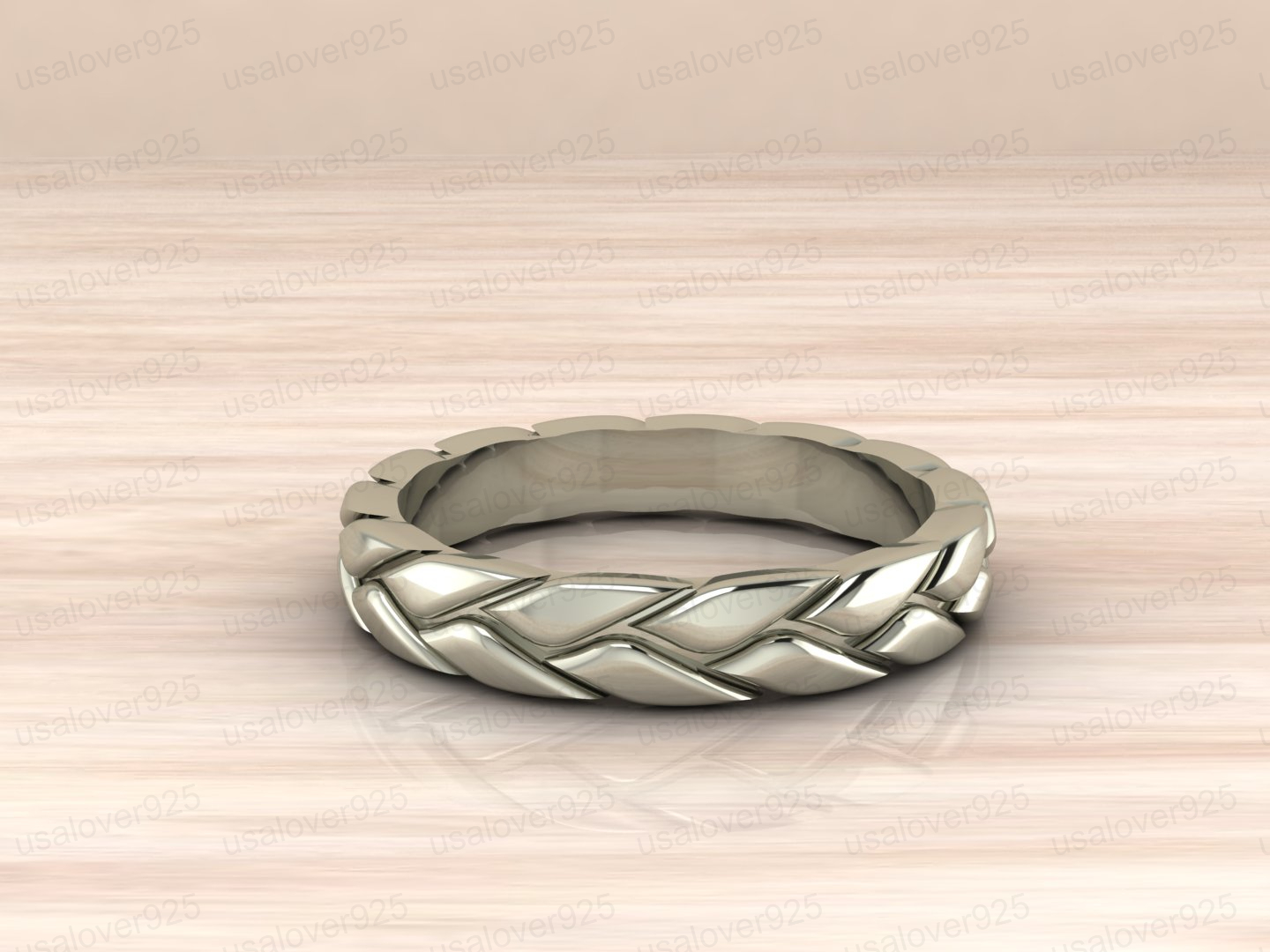 Sterling Silver Unisex Band Ring Anniversary Ring Engagement Ring Gift For Him Item image 7