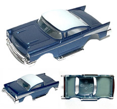 2023 HO Scale AFX’tras 1957 Lowered Custom ’57 Chevy Bel Air Slot Car BODY BLU/W - £13.58 GBP