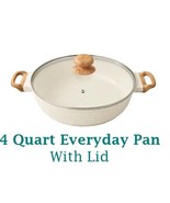 Pioneer Woman ~ LINEN SPECKLE ~ 4 Quart ~ Everyday Pan w/Lid ~ Cast Alum... - $68.52 CAD