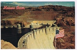 Nevada Arizona Postcard Hoover Dam Looking East From Arizona - £2.31 GBP