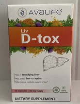 Avalife Liv D-tox - Ultimate Liver Cleanse &amp; Detox Formula 30 day 60 Cap - £10.57 GBP