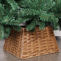 Christmas Tree Collar, Plastic Rattan Xmas Tree Ring, Farmhouse Christma... - £33.17 GBP