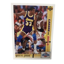 1991-92 Upper Deck Magic vs Jordan #34 Magic Johnson Michael Jordan - £38.69 GBP
