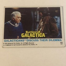 BattleStar Galactica Trading Card 1978 Vintage #72 Lorne Greene Richard Hatch - £1.57 GBP