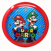 Super Mario Bros. Side by Side 10&quot; Wall Clock Multi-Color - £21.22 GBP
