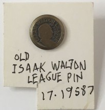 IZAAK WALTON LEAGUE OF AMERICA SCREW BACK PINBACK PIN HAT LAPEL 0.5 INCH... - $17.00